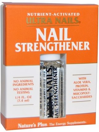 Ultra Nails, Nail Strengthener, 1/4 fl oz (7.4 ml) by Natures Plus, 健康，指甲健康，脆弱的指甲 HK 香港