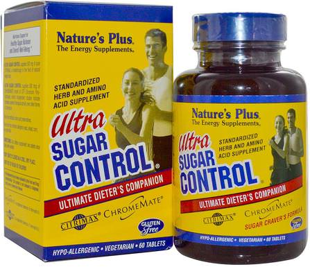 Ultra Sugar Control, Ultimate Dieters Companion, 60 Tablets by Natures Plus, 健康，血糖，減肥，飲食 HK 香港