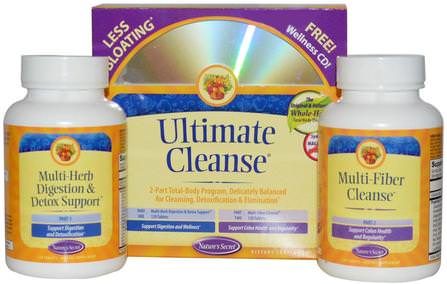 Ultimate Cleanse, 2 Part Program, 2 Bottles, 120 Tablets Each by Natures Secret, 健康，排毒 HK 香港
