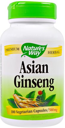 Asian Ginseng, 560 mg, 100 Veggie Caps by Natures Way, 健康，感冒流感和病毒，人參，補品 HK 香港
