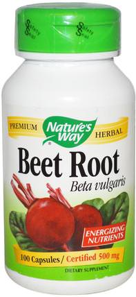 Beet Root, 500 mg, 100 Capsules by Natures Way, 補品，草藥 HK 香港