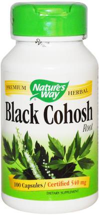 Black Cohosh Root, 540 mg, 100 Capsules by Natures Way, 健康，女性，黑升麻 HK 香港
