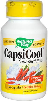 CapsiCool, Controlled Heat, 100 Capsules by Natures Way, 補品，草藥 HK 香港