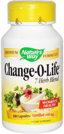 Change-O-Life, 7 Herb Blend, 440 mg, 100 Capsules by Natures Way, 補品，草藥 HK 香港