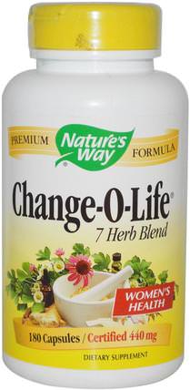Change-O-Life, 7 Herb Blend, 440 mg, 180 Capsules by Natures Way, 補品，健康 HK 香港