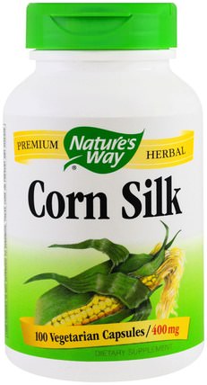 Corn Silk, 400 mg, 100 Veggie Caps by Natures Way, 草藥，玉米絲 HK 香港