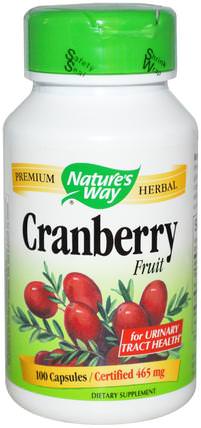 Cranberry Fruit, 465 mg, 100 Capsules by Natures Way, 補充劑，抗氧化劑 HK 香港
