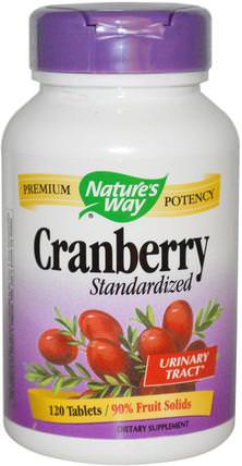 Cranberry, Standardized, 120 Tablets by Natures Way, 健康，膀胱 HK 香港