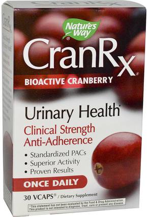 CranRx, Bioactive Cranberry, 30 Veggie Caps by Natures Way, 補品，健康 HK 香港