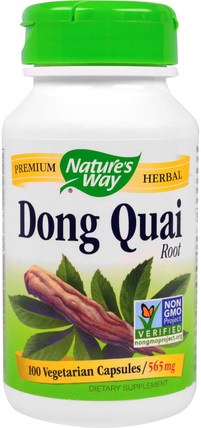 Dong Quai, Root, 565 mg, 100 Veggie Caps by Natures Way, 健康，更年期，東.. HK 香港