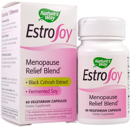 EstroSoy, Menopause Relief Blend, 60 Veggie Caps by Natures Way, 健康，女性 HK 香港