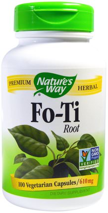Fo-Ti Root, 610 mg, 100 Veggie Caps by Natures Way, 補品，洗澡，美女，他（他手摀） HK 香港