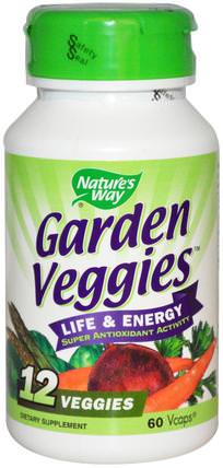 Garden Veggies, 60 Veggie Caps by Natures Way, 補充劑，抗氧化劑 HK 香港
