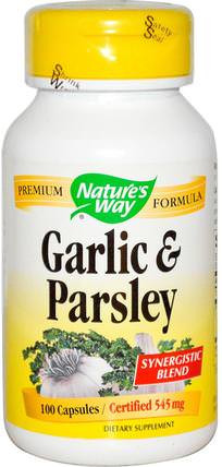Garlic & Parsley, 100 Capsules by Natures Way, 補充劑，抗生素 HK 香港