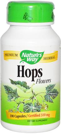 Hops Flowers, 310 mg, 100 Capsules by Natures Way, 補品，草藥 HK 香港
