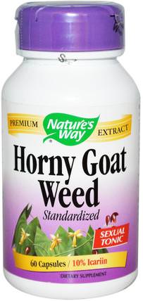 Horny Goat Weed, Standardized, 60 Capsules by Natures Way, 健康，男人，角質山羊雜草 HK 香港