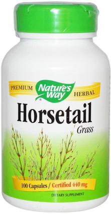 Horsetail Grass, 440 mg, 100 Capsules by Natures Way, 補品，草藥，馬尾 HK 香港