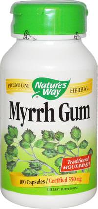 Myrrh Gum, 550 mg, 100 Capsules by Natures Way, 補品，草藥，沒藥膠 HK 香港