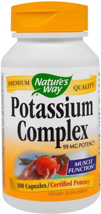 Potassium Complex, 99 mg, 100 Capsules by Natures Way, 維生素，產前多種維生素 HK 香港