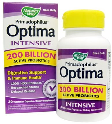 Primadophilus Optima, Intensive, 30 Veggie Caps by Natures Way, 補充劑，益生菌，冰冷藏產品 HK 香港