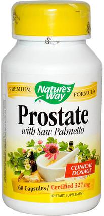 Prostate, With Saw Palmetto, 327 mg, 60 Capsules by Natures Way, 健康，男人 HK 香港