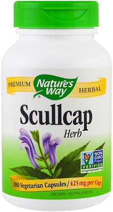 Scullcap Herb, 425 mg, 100 Veggie Caps by Natures Way, 補品，睡覺，黃芩 HK 香港