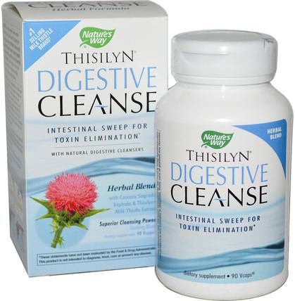 Thisilyn Digestive Cleanse, 90 Veggie Caps by Natures Way, 補品，消化酶，排毒 HK 香港