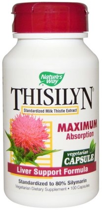 Thisilyn, Liver Support Formula, 100 Capsules by Natures Way, 健康，排毒，奶薊（水飛薊素） HK 香港