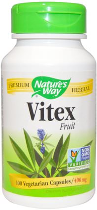 Vitex Fruit, 400 mg, 100 Veggie Caps by Natures Way, 健康，女性，純潔的漿果 HK 香港