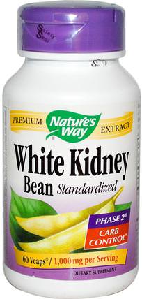 White Kidney Bean Standardized, 60 Veggie Caps by Natures Way, 健康，飲食，補品 HK 香港