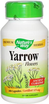 Yarrow Flowers, 325 mg, 100 Capsules by Natures Way, 草藥，健康 HK 香港