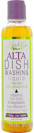 Alta Dish Washing Liquid, Fragrance Free, 8 oz (237 ml) by NaturOli, 家庭，洗碗，洗碗皂 HK 香港