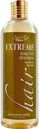 Extreme Hair, Soap Nut Shampoo, Normal to Oily Hair, 16 oz (474 ml) by NaturOli, 洗澡，美容，頭髮，頭皮，洗髮水，護髮素 HK 香港