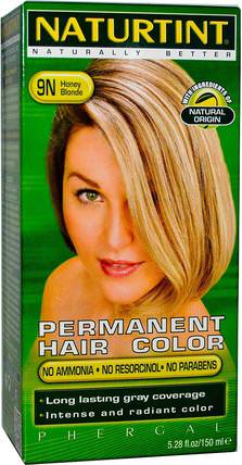 Permanent Hair Color, 9N Honey Blonde, 5.28 fl oz (150 ml) by Naturtint, 健康 HK 香港