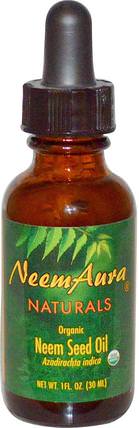 Organic Neem Seed Oil, 1 fl oz (30 ml) by Neemaura Naturals Inc, 健康 HK 香港