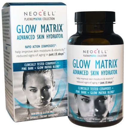 Glow Matrix, Advanced Skin Hydrator, 90 Capsules by Neocell, 健康，女性，頭髮補充劑，指甲補品，皮膚補充劑 HK 香港