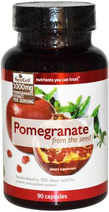 Pomegranate, 90 Capsules by Neocell, 補充劑，抗氧化劑，石榴汁提取物 HK 香港