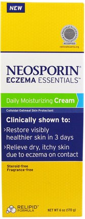 Eczema Essentials, Daily Moisturizing Cream, 6 oz (170 g) by Neosporin, 健康 HK 香港