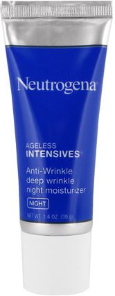Anti-Wrinkle Deep Wrinkle Night Moisturizer, Night, 1.4 oz (39 g) by Neutrogena, 美容，面部護理 HK 香港