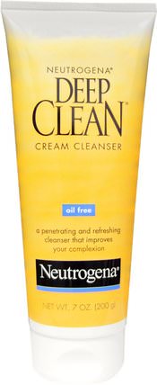Deep Clean Cream Cleanser, 7 oz (200 g) by Neutrogena, 美容，面部護理，皮膚 HK 香港