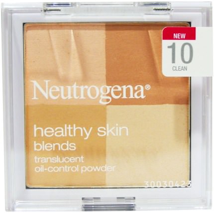 Healthy Skin Blends, Translucent Oil-Control Powder, 10 Clean, 0.30 oz (8.48 g) by Neutrogena, 沐浴，美容，化妝，面部護理，粉餅 HK 香港
