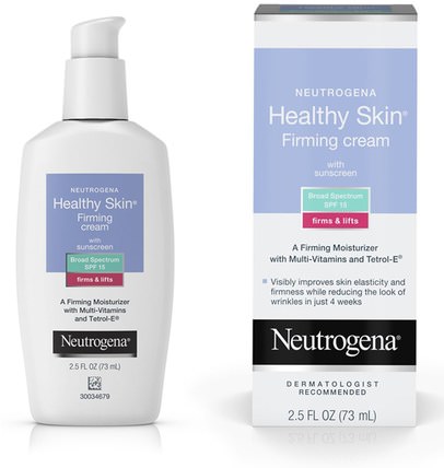 Healthy Skin, Firming Cream with Sunscreen, SPF 15, 2.5 fl oz (73 ml) by Neutrogena, 美容，面部護理，皮膚類型抗衰老皮膚 HK 香港