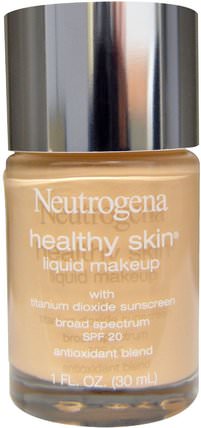 Healthy Skin Liquid Makeup, Classic Ivory 10, 1 fl oz (30 ml) by Neutrogena, 美容，面部護理，spf面部護理 HK 香港