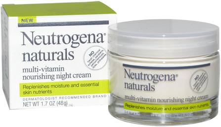 Multi-Vitamin Nourishing Night Cream, 1.7 oz (48 g) by Neutrogena, 健康，皮膚，面部護理，晚霜 HK 香港