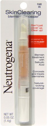 SkinClearing, Blemish Concealer, Fair 05, 0.05 oz (1.4 g) by Neutrogena, neutrogena痤瘡，面部護理 HK 香港