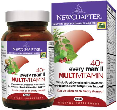 40+ Every Man II Multivitamin, 96 Tablets by New Chapter, 維生素，男性多種維生素 HK 香港