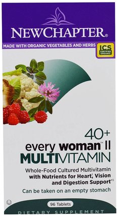 40+ Every Woman II, Multivitamin, 96 Tablets by New Chapter, 維生素，女性多種維生素 HK 香港