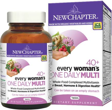 40+ Every Womans One Daily Multi, 96 Tablets by New Chapter, 維生素，女性多種維生素 HK 香港