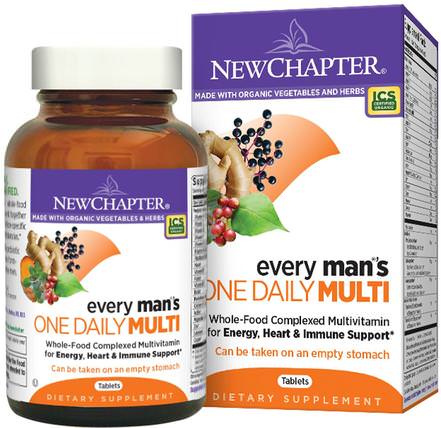 Every Mans One Daily Multi, 72 Tablets by New Chapter, 維生素，男性多種維生素 HK 香港