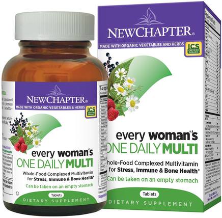Every Womans One Daily Multi, 72 Tablets by New Chapter, 維生素，女性多種維生素 HK 香港